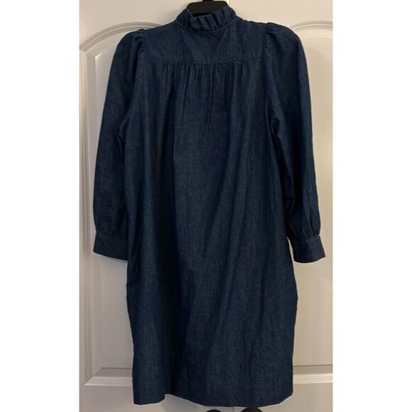 Pomander Place Claiborne Chambray Denim Cotton Dress Size M - Picture 6 of 8